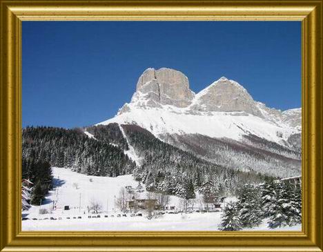 le col de l'Arzelier en hiver