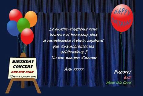 merci à notre amie anglaise ANN pour ses voeux ! thank you very much !