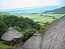 Vue du domaine du Chasseur sur l'ocan Indien