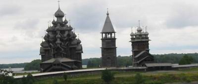 eglises en bois sur l'ile de Kiji