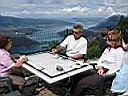 au col de la Forclaz-Montmin 1157m, repas au grand air !