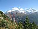 massif du Mont Blanc vu de Suisse