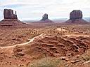 Monument Valley vue du visitor center 