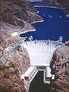 HOOVER DAM vue d'avion  photo vegascasinos