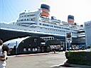 le Queen Mary amar  son quai  LongBeach !