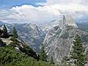 Yosemite, vue de Glacier Point, le Half Dme