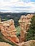 bryce canyon vers la sentinelle , une breche 